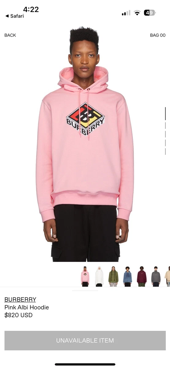 Burberry clearance pink hoodie
