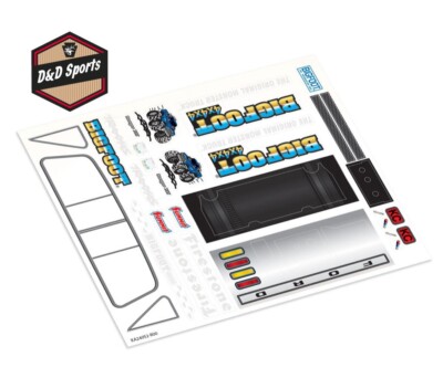 Traxxas 9844 - Decal sheet, 1/18 scale TRX-4MT Bigfoot No. 1