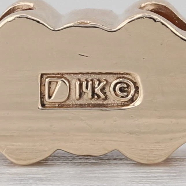 0.16ctw Ruby Slide Bracelet Charm 14k Yellow Gold Ornate Daffer - Image 4 of 4