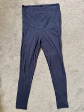 Frugi Bloom maternity Organic Cotton Navy Women’s Ankle Leggings UK 8 stretchy