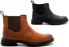 Mens Chelsea Combat Rider Biker Army Boots Brogue Ankle Casual Formal Shoe Size