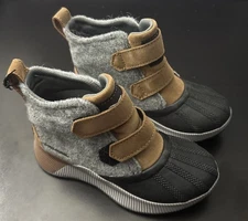 Sorel Youth Little Children Classic Waterproof Boots, Brown/Black, Size 13