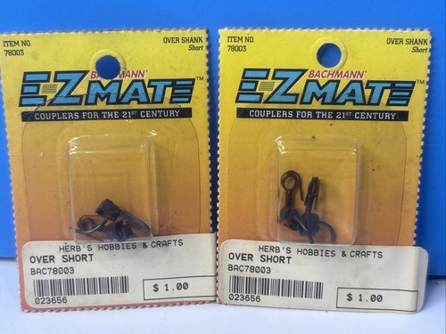 2x Bachmann 78003 HO E-Z Mate Sobre Vástago Corto (2pk) Acoplador Magnético de Nudillos | Zustand: New
