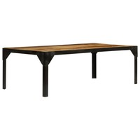 Vidaxl Couchtisch Raues Massives Mangoholz Und Stahl 110 Cm Neu