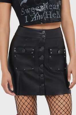 Killstar Mini Skirt Womens Goth Alternative