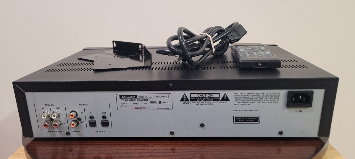 TASCAM CD-RW900 MKII CD Recorder Player Professional w/Remote