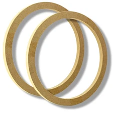 Two Install Bay 12" High Quality Wood MDF Speaker Spacer Rings 3/4" Depth SR12