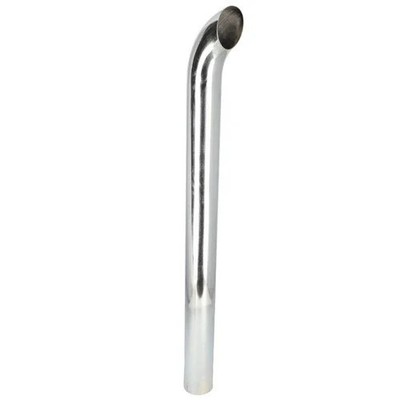 Exhaust Stack - 4'' x 48'' Curved Chrome