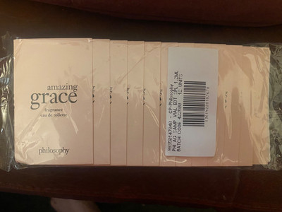 LUXURY Amazing Grace Philosophy Fragrance Eau de Toilette 12 1.2 ml sprays - LOT