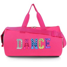Dance Duffle Bag for Girls Sport Gym Bags Overnight Travel Bags Fun Dance Wor...
