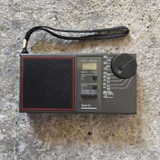 Portable Radio AM FM Alarm Clock Quartz Bright Ideas Fully Working Retro Vintage