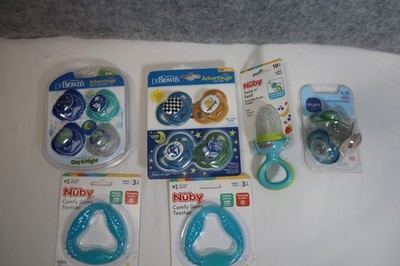 Drl Brown s Advantage Day & Night 10 Pacifiers/Teether Glow In Dark 0-18 M