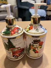 Home & Body Company Holiday Wishes Christmas Pump  Containers Empty