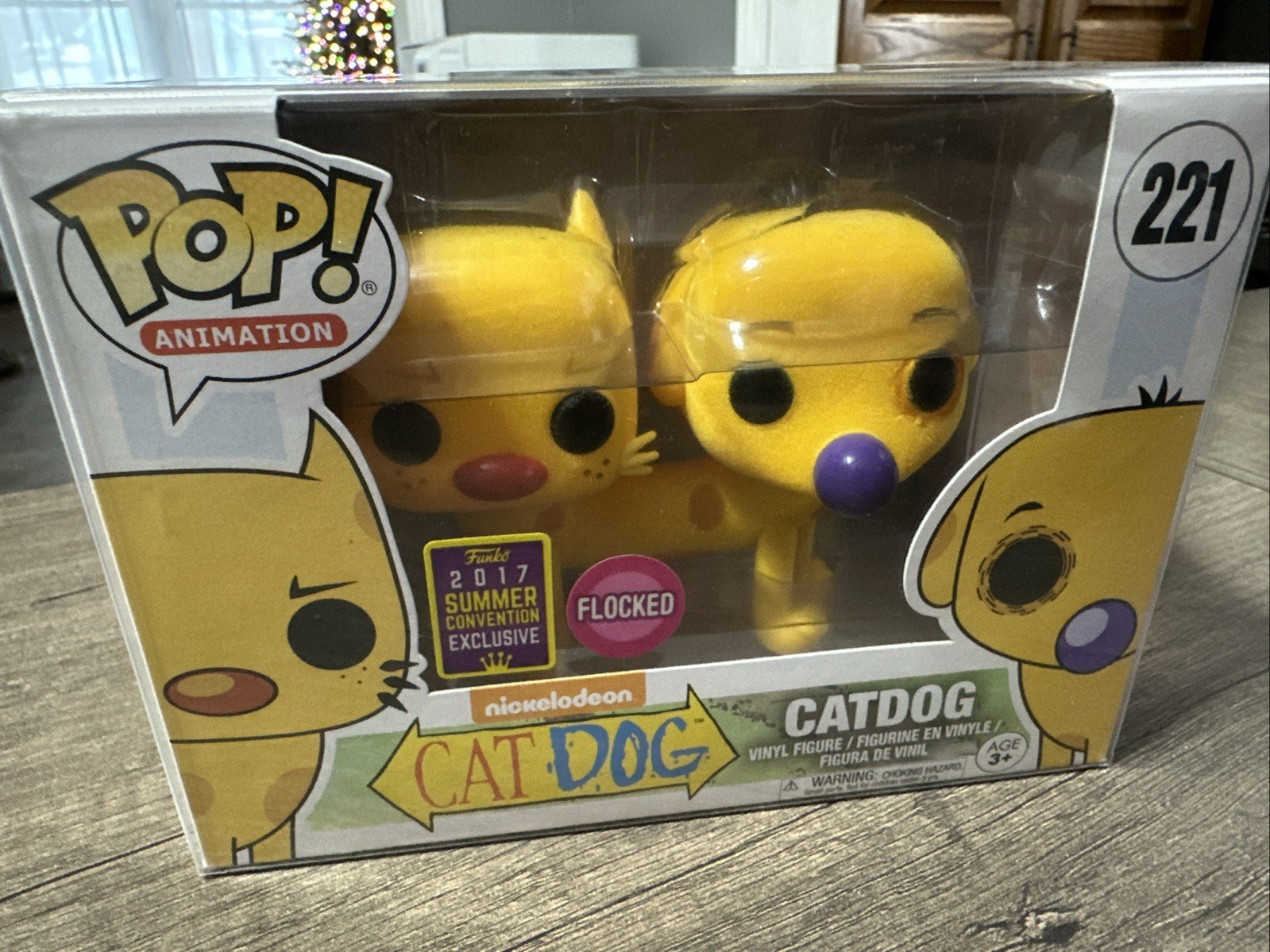 Funko Pop Nickelodeon Catdog 211 Flocked 2017 Summer Convention Exclusive NEW