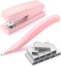 Stapler Set with Staple Remover and Staples, Durable Desktop Stationery for Home