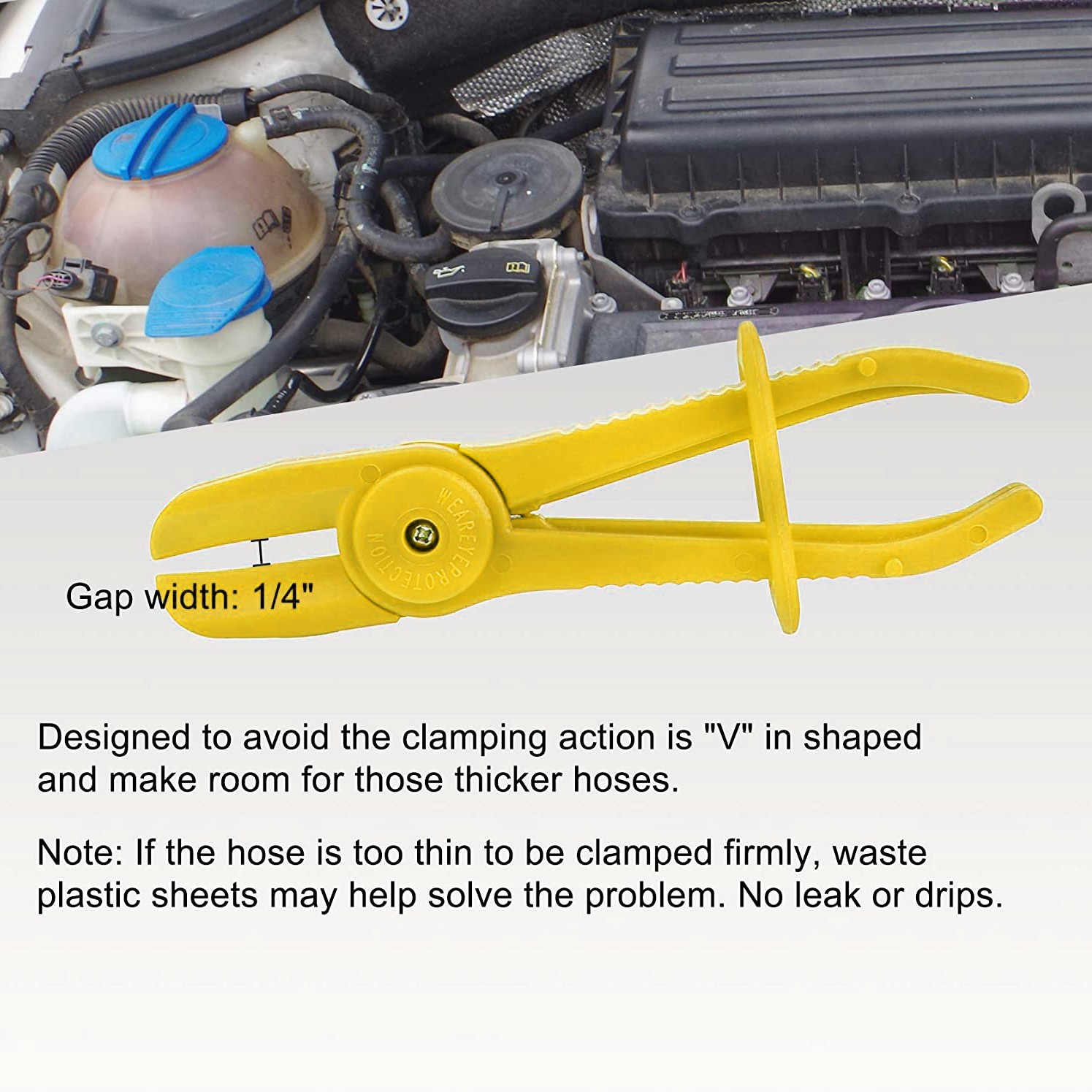 6Pc/Set Flexible Hose Clamp Kit Fuel Water Brake Line Pipe Pinch Off Pliers Tool