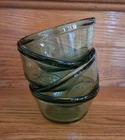 VTG Anchor Hocking CustardCups/PrepBowls 1034 Series 6oz 4x2" Green PressedGlass