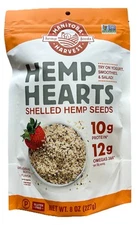 Manitoba Harvest Organic Hemp Hearts Shelled Seeds Omegas Gluten Free 8 oz 10/26