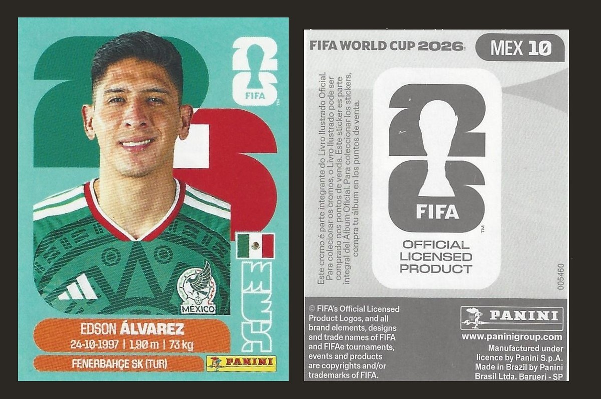 2026 Panini FIFA World Cup MEX10 Edson Álvarez Mexico Sticker, LATAM