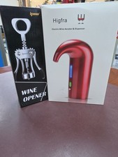 Aireador y dispensador de vino eléctrico Higfra abridor de vino Ipow negro gratis