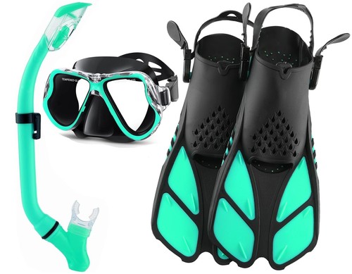 Kids Snorkel Mask Set for Ages 6-14,Snorkeling Gear for Kids 8-12,Swim Goggle...