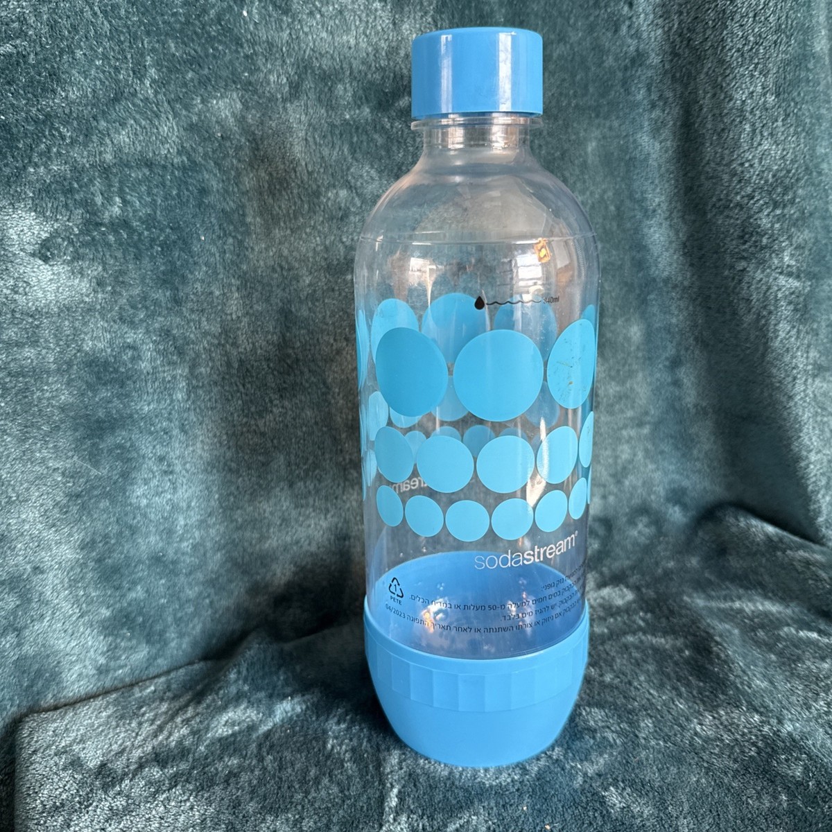 SodaStream Blue Bottle with Cap 1L 0.89QT Carbonating Water Bottle Soda Stream
