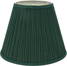 33053, Hardback Empire Transitional Spider Lamp Shade, Mushroom Pleated Dark Gre