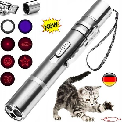 Laserpointer für Katzen Hund Spielzeug Präsentation Lichtspielzeug Taschenlampe