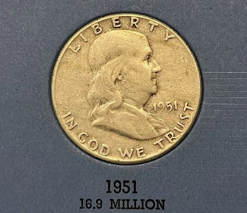 1951-P Franklin Half Dollar — photo from another recent sale