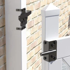 Heavy Duty Self Locking Gate Latch Post Mount for Shed Backyard Secure Pool