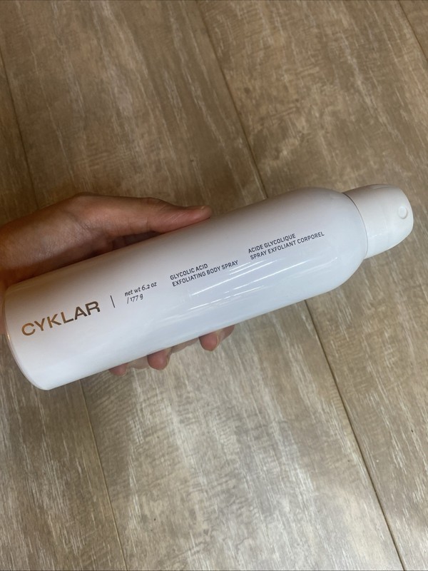 Cyklar Glycolic Acid Exfoliating Body Spray – 10% AHA 6 Fl Oz NEW
