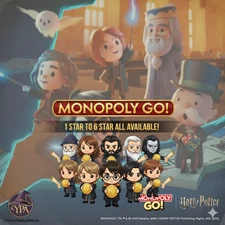 MONO_POLY_GO STICKERS 1 STARS TO 6 STARS HARRY_POTTER ALBUM ALL AVAILABLE