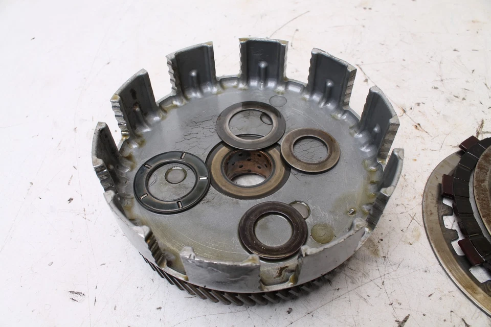 Yamaha LTMX 1973 motocicleta OEM embrague cesta placa placas - usado, ranuras Foto 4 de 4