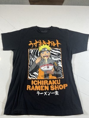 Naruto Shippuden Ichiraku Ramen Shop Anime T-Shirt Black Medium Viz Media 2007