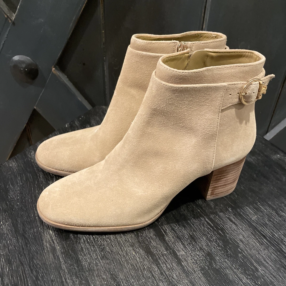 Tory burch top suede ankle boots