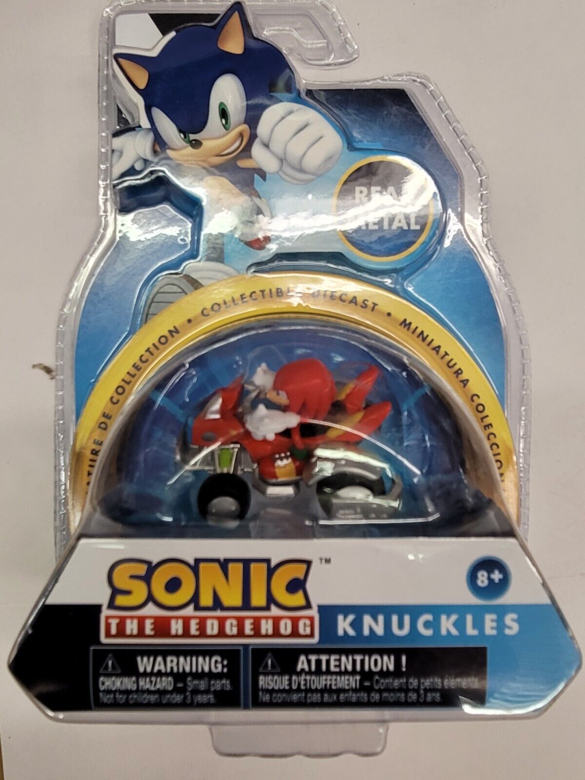 Sonic The Hedgehog Carrinho do Knuckles Metal Diecast - Vermelho