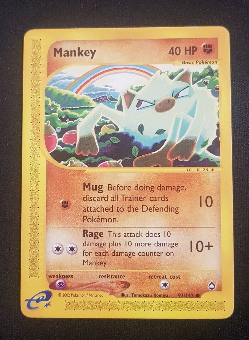 Mankey 92/147 Aquapolis Eng - pokemon