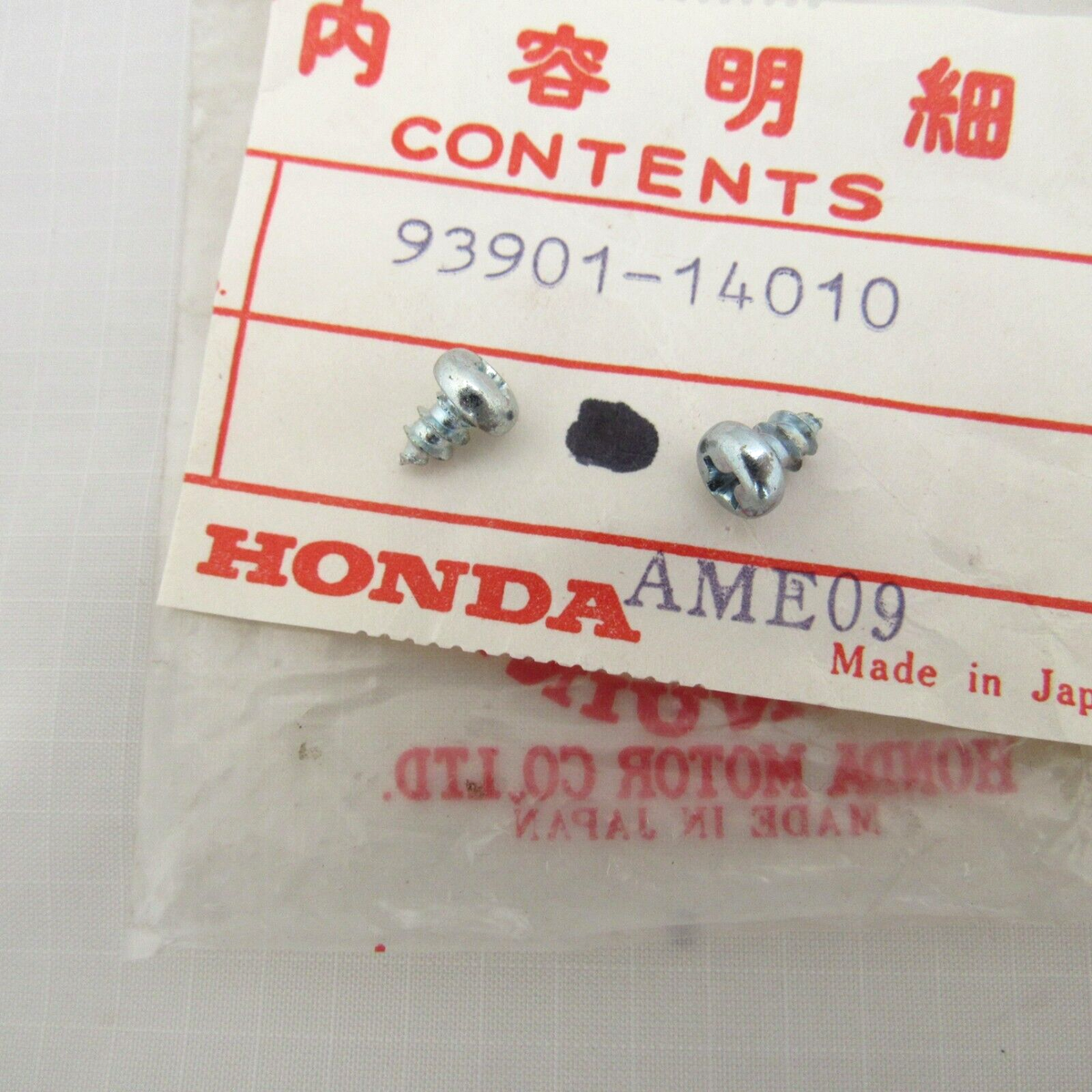 Honda OEM 4x6 Tapping Tap Screws 93901-14010 Set of 2 | eBay