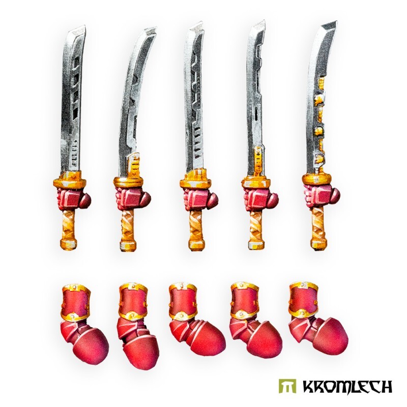 Kromlech Cyber Samurai Vibro Katanas - Left (5) Brand New KRCB354