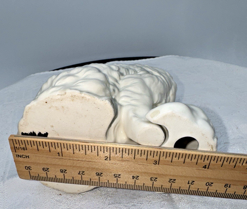 Vintage Lefton Japan H007 White Mother Cat /Kitten Figurine With Lefton Sticker - Picture 6 of 11