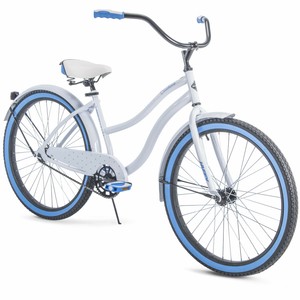 NEW Huffy Cranbrook Women's 26" Cruiser Bike Perfect Fit Frame - White/Blue