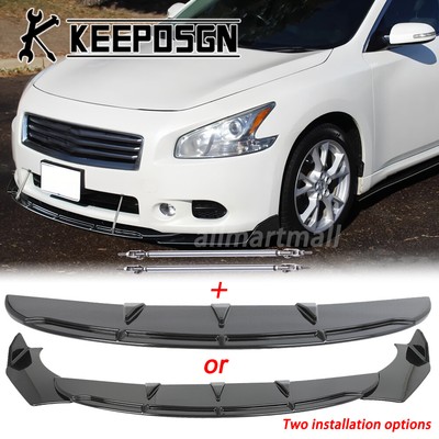 Für Nissan Maxima ST SE Vorne Frontlippe Frontspoilerlippe Stützstangen Tuning