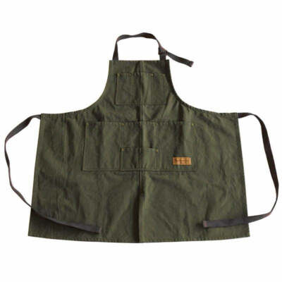 DULTON Work Apron Waxed Canvas Heavy Duty Woodworking Work Shop Apron Men Women