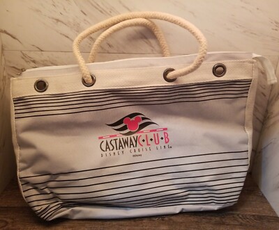 Disney Cruise Line Castaway Club トートバック Disney Cruise Line Castaway Club bag (Off White/Grey) In Great