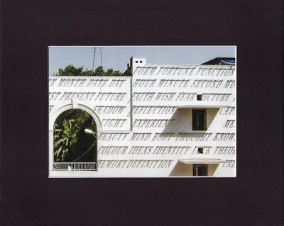 8X10'' Matted Print Street Art Mural Picture Building: Daku, New Delhi India