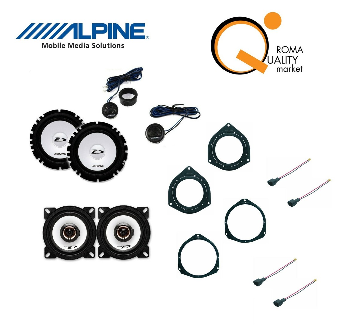 Kit Casse Auto Per Fiat Panda Dal 2012 - Alpine SXE-1750S | Woofer E Tweeter Con Adattatori - Foto 5