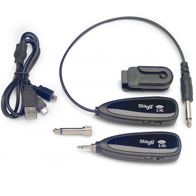 Stagg SUW 10G Wireless Guitar Insturment Transmission Set rechargeable 2.4 GHZ 