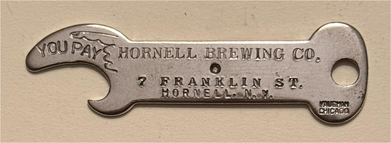 1930s Hornell Brewing Hornell New York You Pay Spinner Key Bottle Opener B-23-70