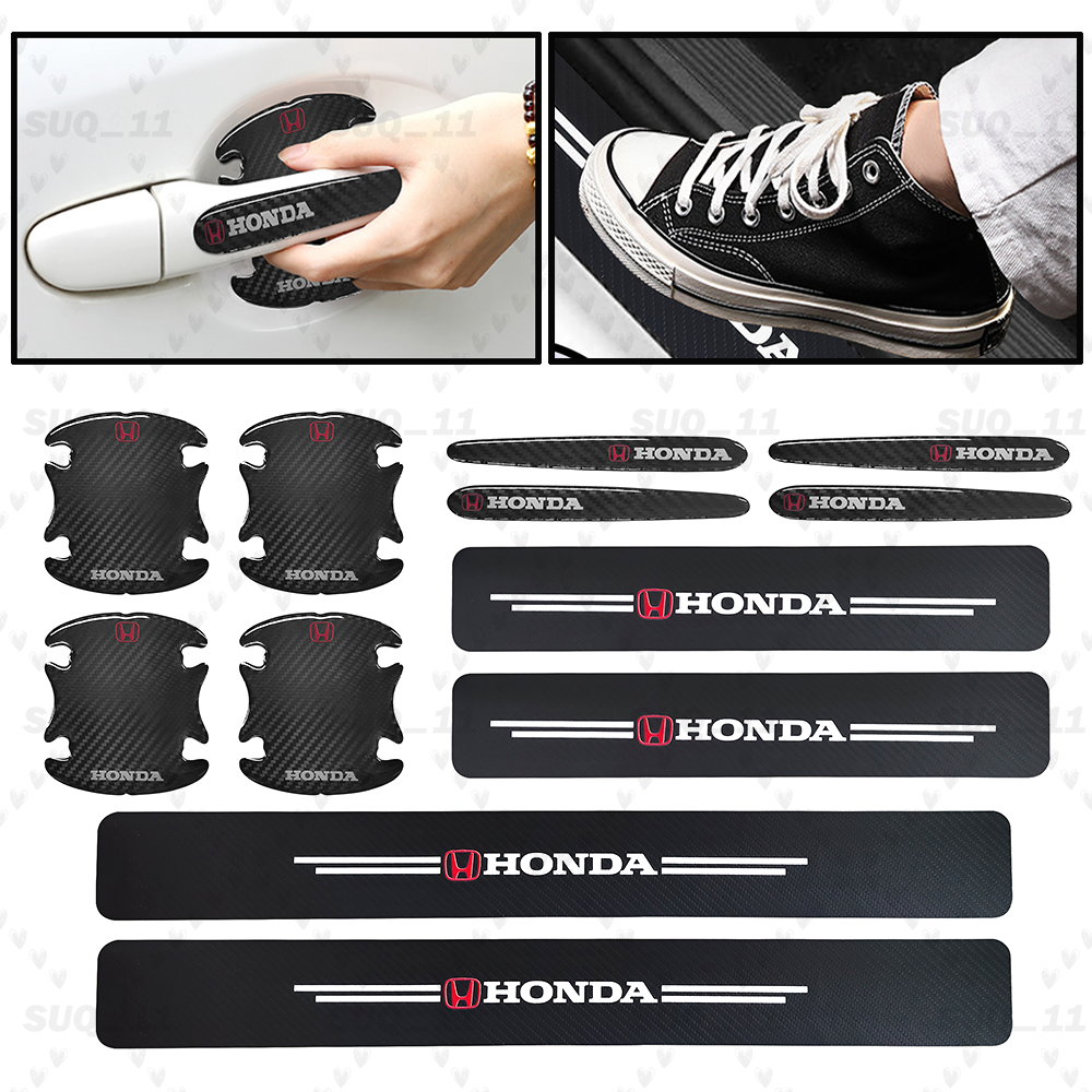 12-Pack Honda Civic Accord Door Sill Protector Scuff Plate Cover Sticker