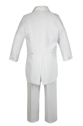 Baby Toddler Boy Guadalupe on stole 6pcs Christening Baptism White SUIT TUXEDO - Picture 4 of 16